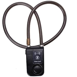 Smart Bluetooth Bicycle Lock Wheel Lock for Bicycle Anti Theft 110 dB Alarm Waterproof Lock for iOS Android Smartphone