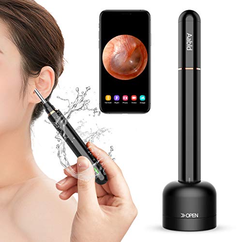 Aabld P1 Pro Ear Wax Removal Tool, Wireless Endoscope Otoscope Camera 1080P FHD with 6 LED Lights, Suitable for iOS…