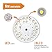 FORUP Solar Flag Pole Light 26 LED, Solar Flagpole Downlight for Most 15 to 25 Ft Flag Pole (White)