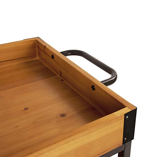 Elevens 3 Tier Rolling Utility Storage CartKitchen Serving Bar Cart