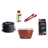  Lotusgrill Lotusgrill bronze klein Edelstahl Stahl Kunststoff Camping Balkon Picknick ✔ rund ✔ tragbar rauchfrei ✔ Grillen mit Holzkohle ✔ für den Tisch 