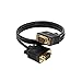 Cables Direct Online 6FT SVGA Monitor Cable, Male to Male 1080P Super VGA Display Cord for PC Projector Laptop TV