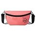 BKID Nylon Waist Pack Zipper Waist Bag Smart Phone Sport Case Travel Fanny Bag Card Pocket (Orange)