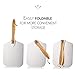 SPLENDR Metal Pizza Peel with Foldable Wood Handle 12 x 14 Inch Aluminum Pizza Paddle, Pizza Oven Spatula, Pizza Peel 12 Inch, Pizza Spatula Paddle