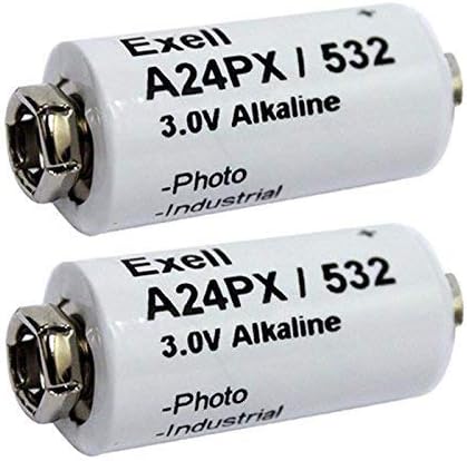 Exell Battery A24PX 3-Volt Alkaline Battery (2 Pack)