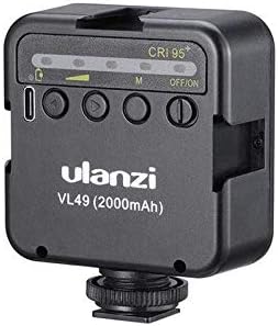 ULANZI VL49 Mini LED Lamp for Smartphone and Camera with Adjustable Brightness 5500K CR95+ and 2000mAh Battery - Image 3