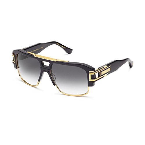 Dita grandmaster four 2060a 2060-a black 18k gold retro aviator s…