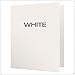 Oxford Two-Pocket Folders w/Fasteners, White, Letter Size, 25 per Box (57704)