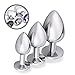 Anal Butt Plug Anal Trainer Kit Male Prostate Massagers Metal Anus Play Fetish Stainless Steel Stimulation Pleasure Adult Sex Toy Things for Women Men Couples buttplug Fantasy Restraints Bondage