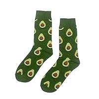 YEXIPO Novelty Crazy Food Fruits Crew Socks Cute Funny Pineapple Avocado Taco Cotton Socks for Men Women