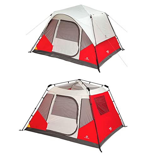 Outbound 6-Person Tent Instant Pop up Tent for Camping with Carry Bag and  Rainfly Perfect for Backpacking