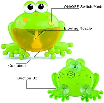 bubble frog bath toy