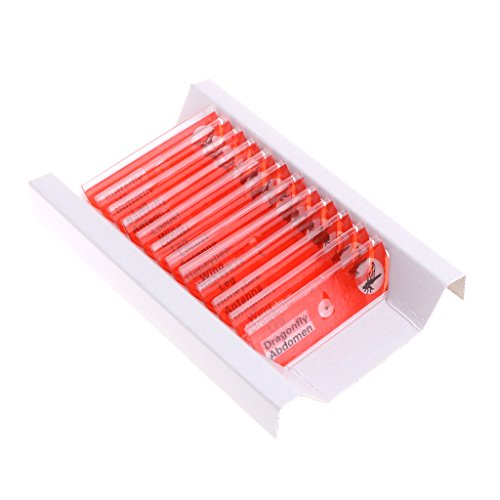 Hukai 48 Pcs Prepared Microscope Slides Specimen Animals Insects Plants Flowers Sample - Thumbnail 2