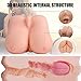 SHEQU Pussy Oral Male Masturbator with Big Boobs for Men - Realistic Silicone Big Breast Tight Vagina Blow Job for Men Masturbation 7.3 Pounds (Sexy Tina)