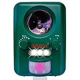 Belidan Animal Repellent Ultrasonic Outdoor - Animal Repeller - Cat Dog Skunk Fox Rats Raccoon Repellent - Animal Deterrent Device Solar Powered - Motion sensor LED lights USB charger