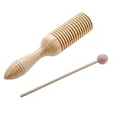 Andoer Wooden Crow Sounder Ailanthus Kid Children Musical Toy Percussion Instrument
