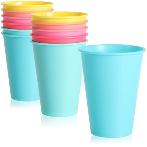 com-four® 12x Cup Set The Picnic Accessory - Camping Harness, Travel Harness, Space-Saving and hygienic for 12 People (Cups - 12 Pieces)