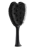 Tangle Angel Xtreme Hair Brush – Detangles Wet and Dry Hair – Ergonomic Shape With Heat Resistant Antibacterial Bristles – Perfect for Extensions, Weaves, Curly Hair, and More – Black / Black