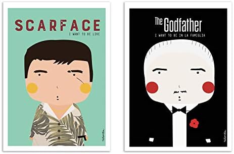 Ninasilla 2 Art Posters 30 x 40 cm Duo Movie Gangsters