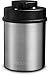 Gourmia GCC9325 Vacuum Sealed Coffee Canister Ð Stainless Steel Food Storage Container with Built-In Sealer and Date Indicator to Track Freshness Ð Protects from Heat, Moisture, UV Lights and More