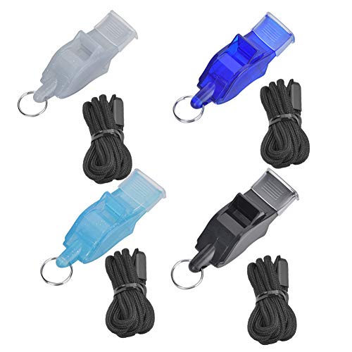 Keenso Referee Whistle, 4PCS Whistle ABS Plastic Dolphin Basketball Football Competition Referee Special High Frequency Children Whistle Children Whistle Competition Whistle Recreational Sports