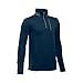 Under Armour Boys' Golf 1/4 Zip, Academy (408)/Graphite, Youth Small