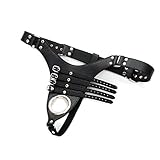 Strap-On Dildo Harness, Hezong Fetish Adjustable Best Female Strap on (Black)