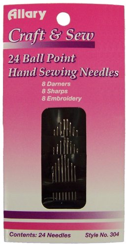 24 Ball Point Hand Sewing Needles