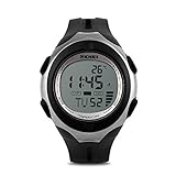 Men Sports Digital Watch, Fashion Casual Wristwatches Temperature Multifunction Waterproof Wrist Watch PU Rubber Strap Water-resistant Thermometer