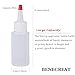 BENECREAT 20 Pack 2oz Plastic Squeeze Dispensing Bottles with Red Tip Caps - Good For Crafts, Art, Glue, Multi Purpose