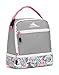 High Sierra Kids' Stacked Compartment Lunch Bag, Ash/Safari/Pink Lemonade/White, One Size