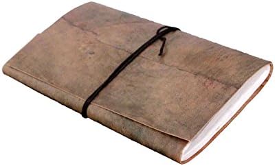 PRASTARA Leather Journal Handmade Daily Notepad Diary for Men & Women Unlined Paper 7 x 5 Inches,Gift for Art Sketchbook, Travel Diary & Notebooks Sketchbook