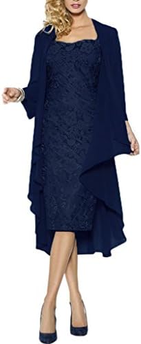 Shiningdress Women's Sexy Lace Mother of The Bride Evening Dress with Jacket