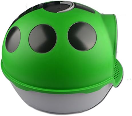LoveSheRainbow Cartoon Coccinella septempunctata Shaped Fully Enclosed Self-Cleaning Cat Litter Box Pan