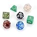 Outee 6 x 7 (42 Pieces) Polyhedral Dice Xmas Gift for Dungeons and Dragons DND RPG MTG D20 D12 D10(00-90 and 0-9) D8 D4 Table Games