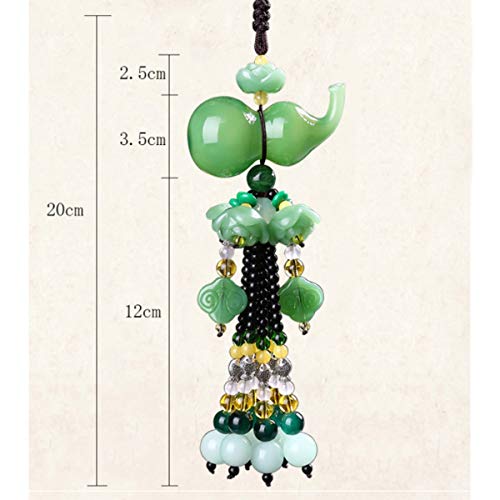 Tongboshi Car Pendants, Home Decoration Pendants, high-end car interiors, car Perfume Decorations, Men and Women Creative Gourd Pendants, Safe and Hoist (Color : Pink)