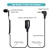 COMMIXC 2-Pack Walkie Talkie Earpiece, 2.5mm 1-Pin in-Ear Two-Way Radio Headset with Mic PTT, ONLY Compatible with Motorola Talkabout Radios