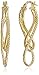 14k Yellow Gold Italian Diamond-Cut and High Polish Figure Eight Earrings