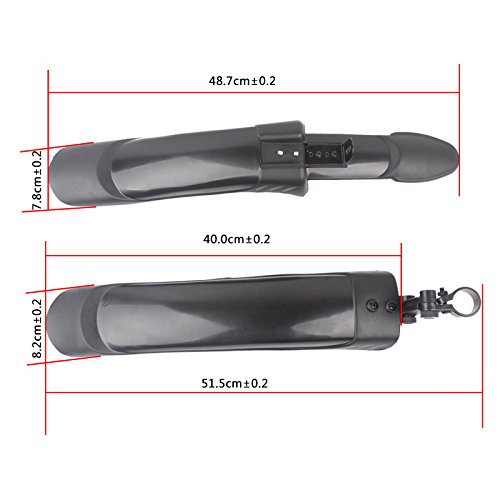 Deole Mountain Bike 22 24 26 inch Lengthened Front Rear Fenders Universal Bicycle Mudguard Set Accessories