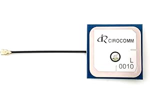 BEITIAN GLONASS GPS Antenna 32dB High Gain Cirocomm Ceramic Patch Internal Active Antenna 28 * 28 * 5mm SMA Male Connector BA-0010 BT-0010 (BT-0010)