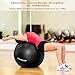 CANWAY Exercise Ball - Extra Thick & Slip Resistant Workout Ball, Professional Grade 2200lbs Anti-Burst Stability Ball, 65CM Yoga Ball with Quick Foot Pump