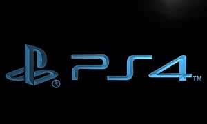 Amazon Com Playstation 4 Ps4 Led Sign Light Blue Home Improvement