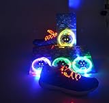 Flammi LED Shoelaces Light Up Shoe Laces with 3 Modes Flash Lighting the Night for Party Hip-hop Dancing - Type A
