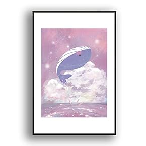 Framed Canvas Wall Art for Living Room, Bedroom Whale Canvas Prints for Modern Home Decoration Ready to Hang - 16"x24" inches
