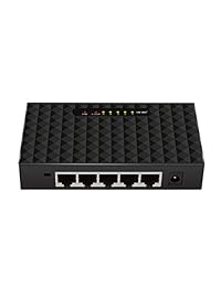 YILONG 5 Port Gigabit Ethernet Network Unmanaged Switch Plastic Desktop Portable Ethernet Splitter High Performance Smart Adapter Plug and Play for Home and Small Business Users