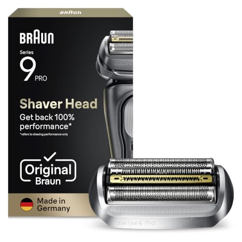 Braun 94M Testina di Ricambio Originale per Rasoio Elettrico Barba, Argento