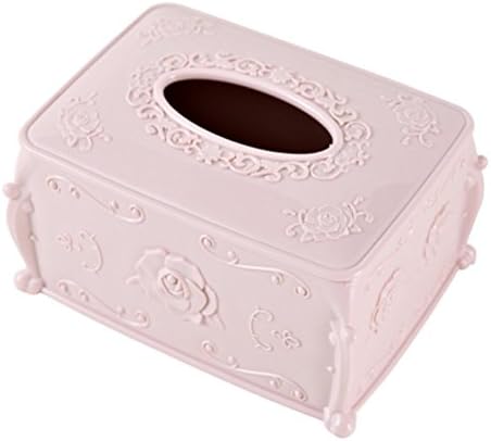 S Kaiko Plastic Rectangular Tissue Box Tissue Holders Napkin Box Tissue Box Cover Dispenser Case Holder (pink)