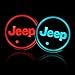Auto Sport 2PCS LED Cup Holder Mat Pad Coaster with USB Rechargeable Interior Decoration Light Fit Jeep Accessories