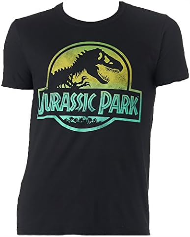 Mens Jurassic Park Dinosaur Skeleton T-Shirt (X-Large)