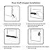 37” Weighted Door Draft Stopper (2.2 Lbs.) – Heavy Duty Noise and Air Blocker, Energy Saving Under Door Guard – Perfect Weather Stripping Door Sealer with Hook Tape (Grey) (Grey)